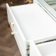 Nadia plus dressing table/stool set white champagne