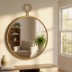 Decor wall mirror rnd gold 82cm