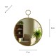 Decor wall mirror rnd gold 82cm