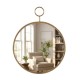 Decor wall mirror rnd gold 72cm
