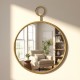 Decor wall mirror rnd gold 72cm