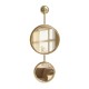 Decor double wall mirror gold 72cm