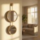 Decor double wall mirror gold 72cm