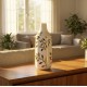 Flower vase green/gold 31cm