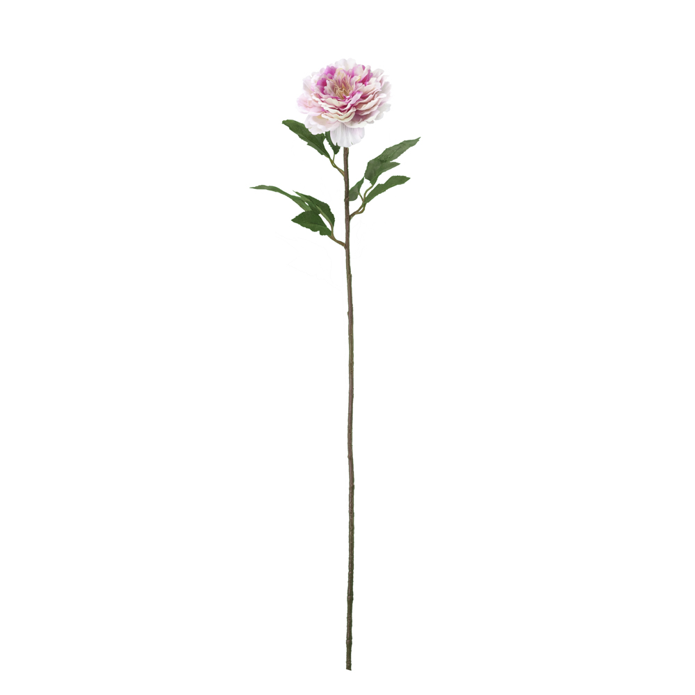 Realtouch peony stem cream/pink 80cm