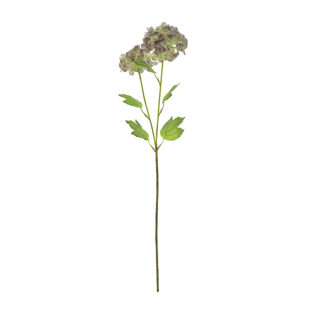Realtouch hydrangea green/plum 6cm