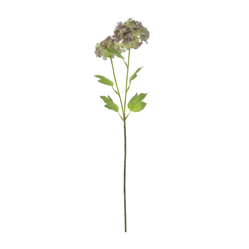 Realtouch hydrangea green/plum 6cm