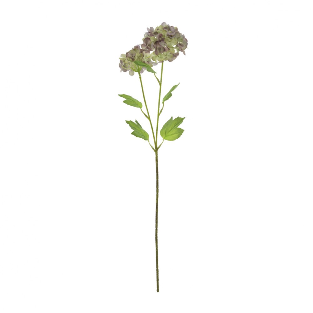 Realtouch hydrangea green/plum 6cm