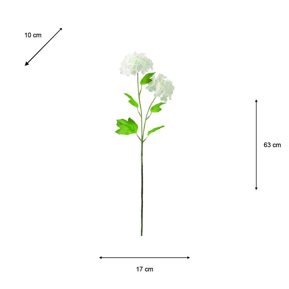 Realtouch hydrangea ivory 63cm