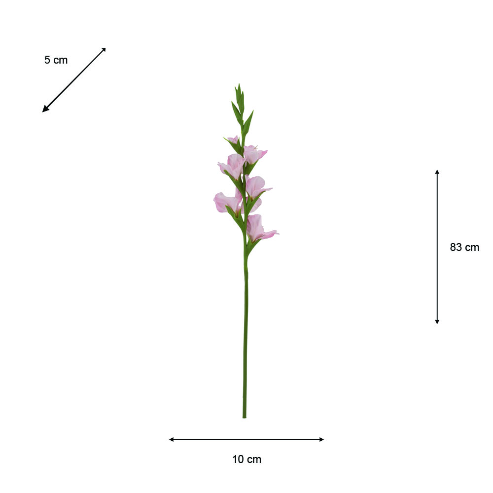Realtouch gladiolous stem pink 83cm
