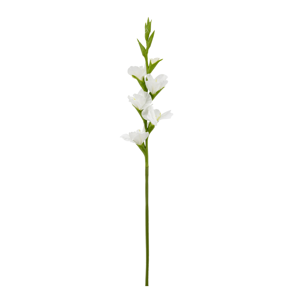 Realtouch gladiolous stem white 83cm