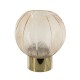 Amber glass orb hurricane 24cm