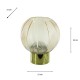Amber glass orb hurricane 24cm