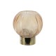 Amber glass orb hurricane 17cm