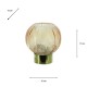 Amber glass orb hurricane 17cm