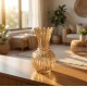 Amber glass vase 24.5cm