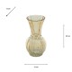 Amber glass vase 24.5cm