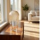 Amber glass vase 30cm