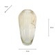 Amber glass vase 30cm