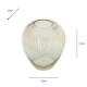 Amber glass vase 22cm