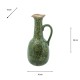 Green pitcher vase 36cm 