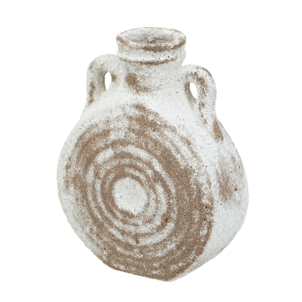 Rustic sand vase 20cm