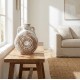 Rustic sand vase 20cm