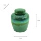 Reactive glaze lidded jar 15cm