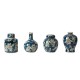 Blue and white s/4  jar/vase 