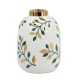 Flower vase green/gold 23cm