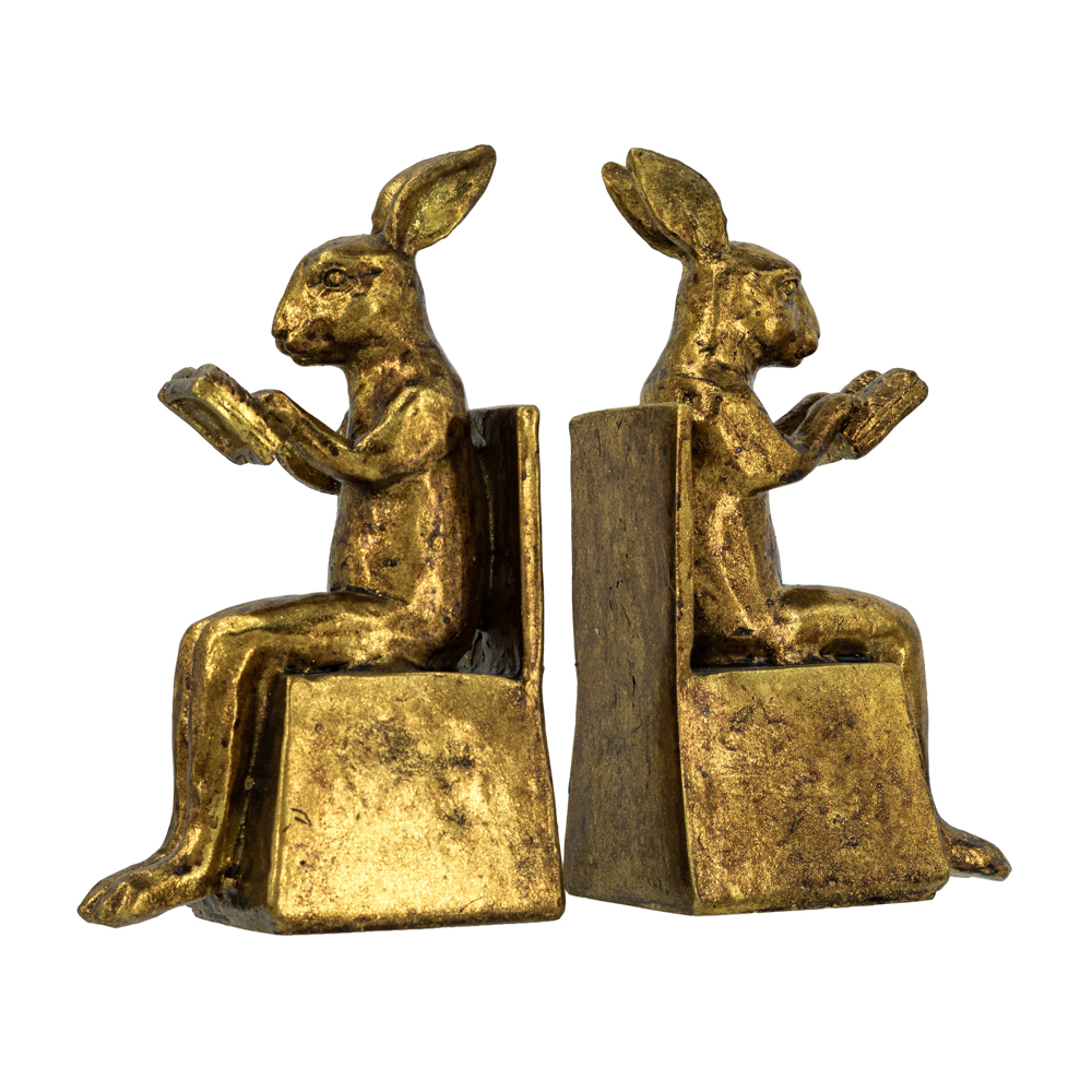 S/2 bunny bookends