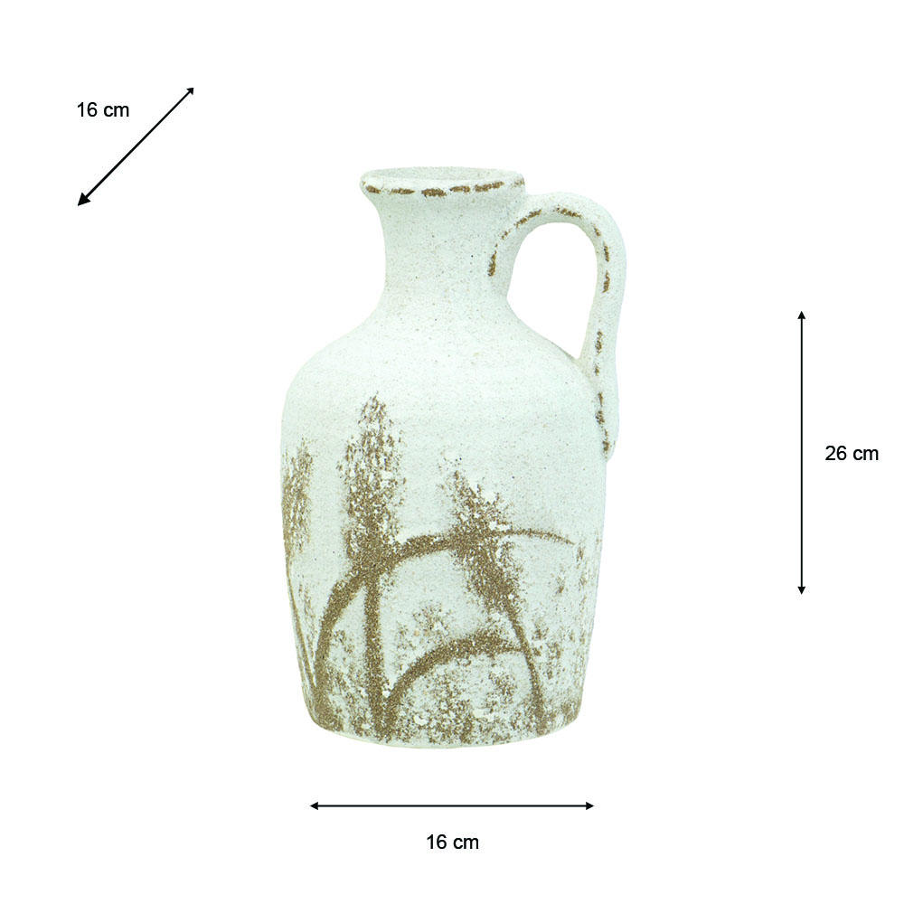 Rustic sand vase 26cm