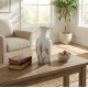Rustic sand vase 34cm