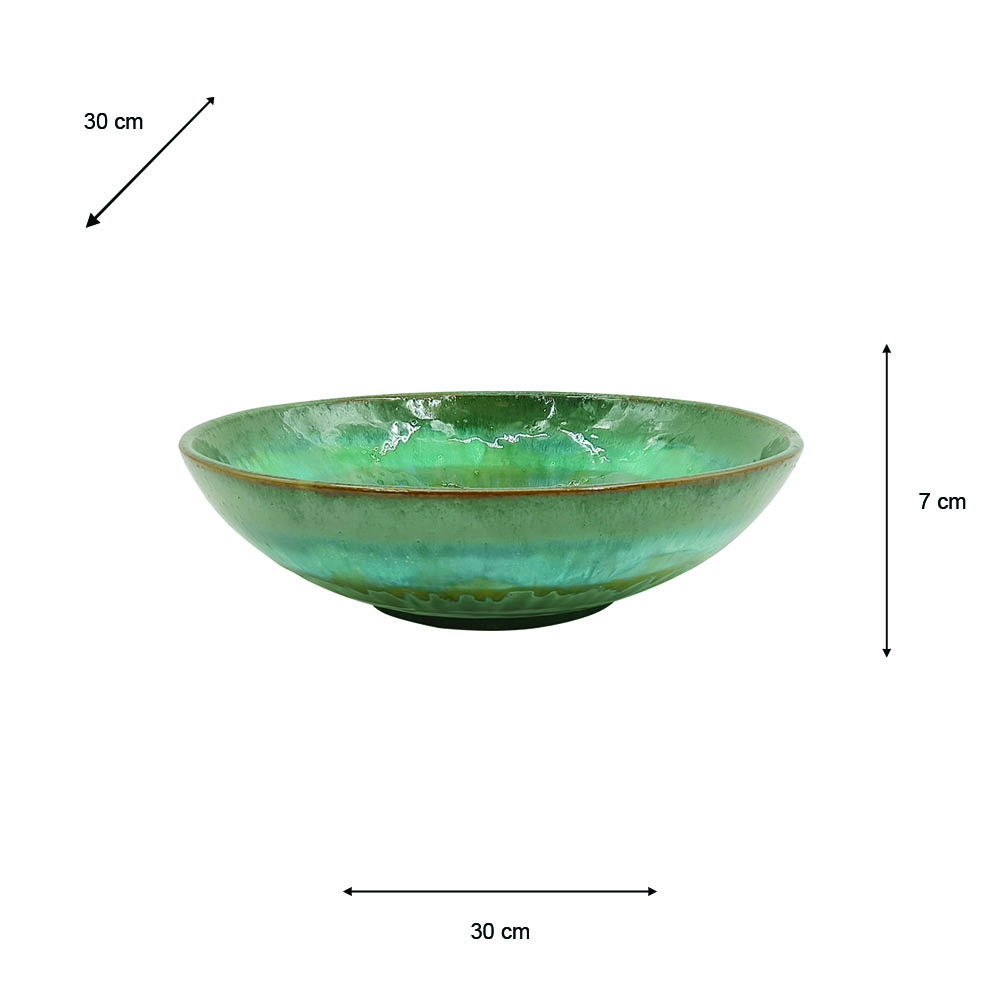 Reactive glaze bowl 30cm