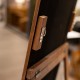 Stepped arched flr standing mirror nat 40x170