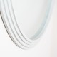 Stepped round wall mirror oyster 90x90cm