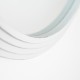 Stepped round wall mirror oyster 90x90cm