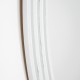 Stepped round wall mirror oyster 90x90cm