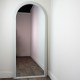 Stepped arched leaner mirror oyster  80x180cm