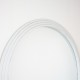 Stepped arched leaner mirror oyster  80x180cm