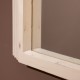 Stepped arched wall mirror oyster 70x100cm