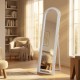 Stepped arched floorstanding mirror oyster 40x170cm