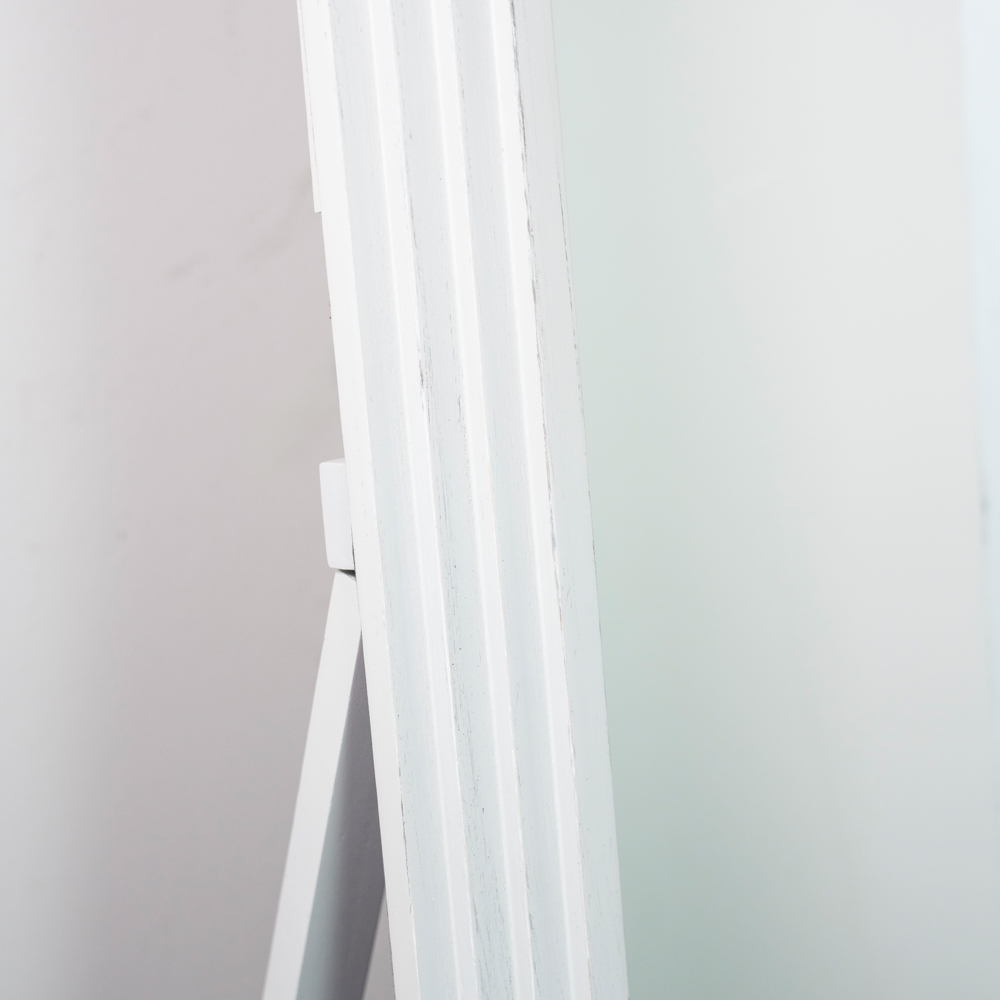 Stepped arched floorstanding mirror oyster 40x170cm
