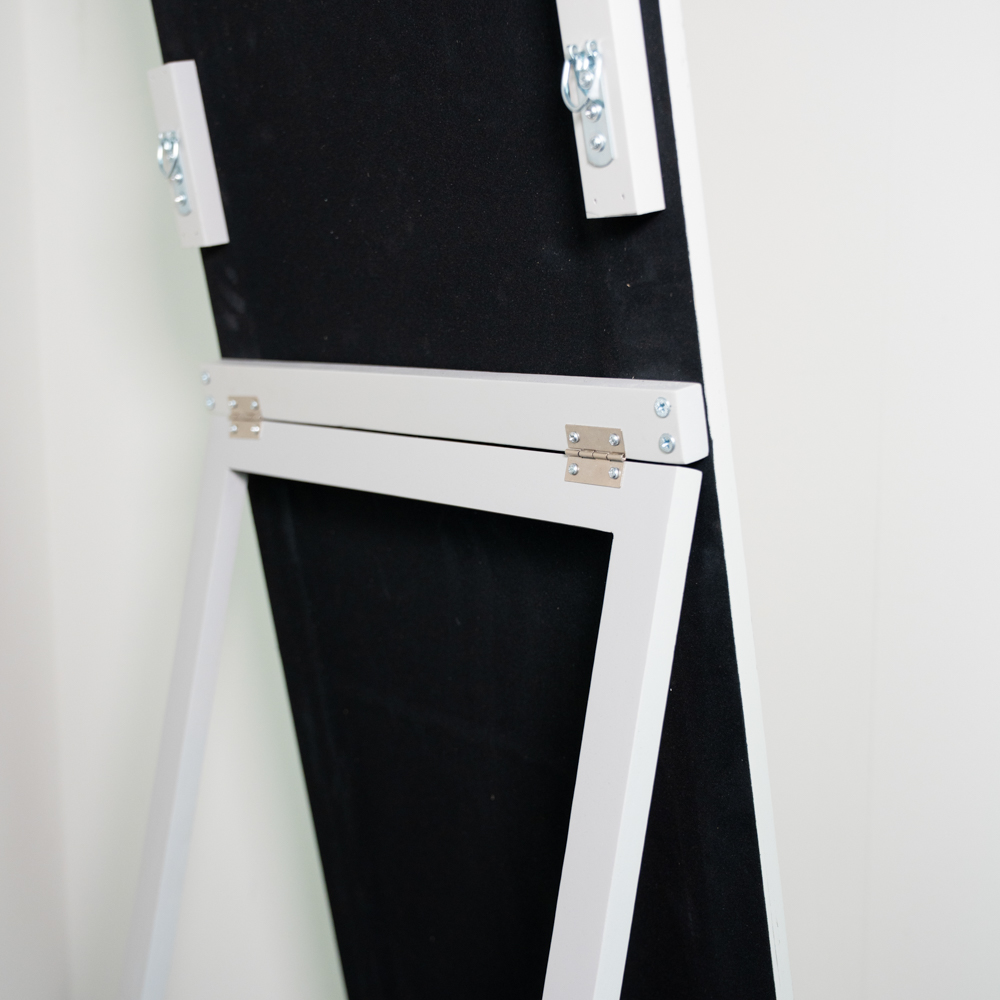 Stepped arched floorstanding mirror oyster 40x170cm