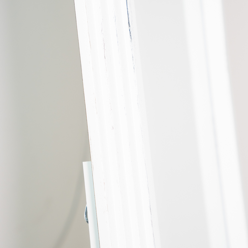 Stepped arched floorstanding mirror oyster 40x170cm
