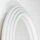 Stepped pill shape dressing mirror oyster 45x150cm