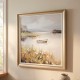 Framed print lake view 78x78cm
