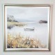 Framed print lake view 78x78cm