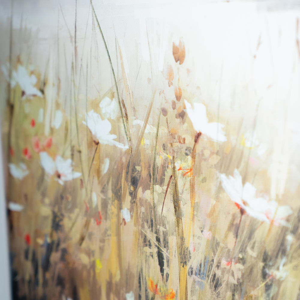 Framed print lake view 78x78cm