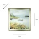 Framed print lake view 78x78cm